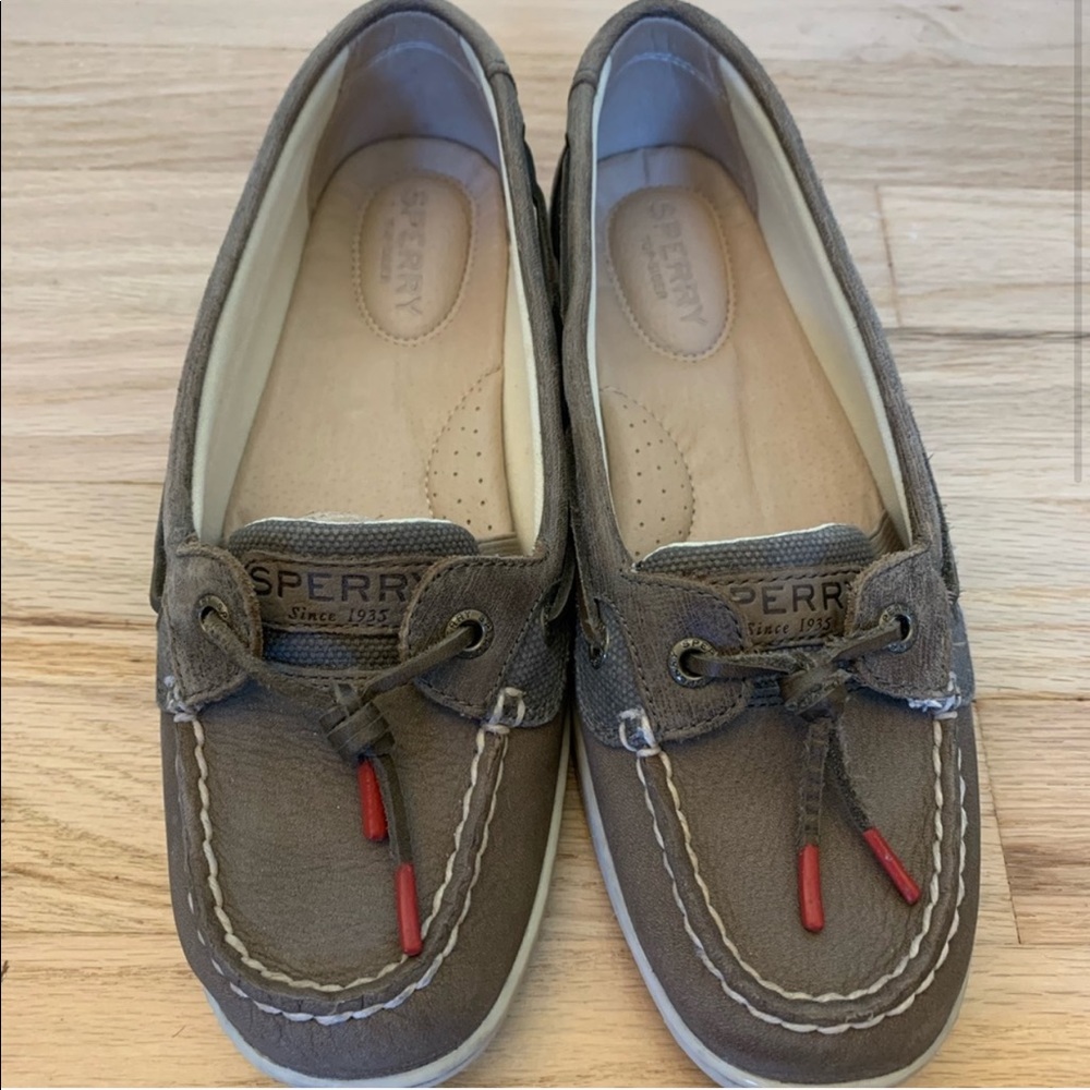 LIKE NEW Sperry Top Siders - Grey/Taupe